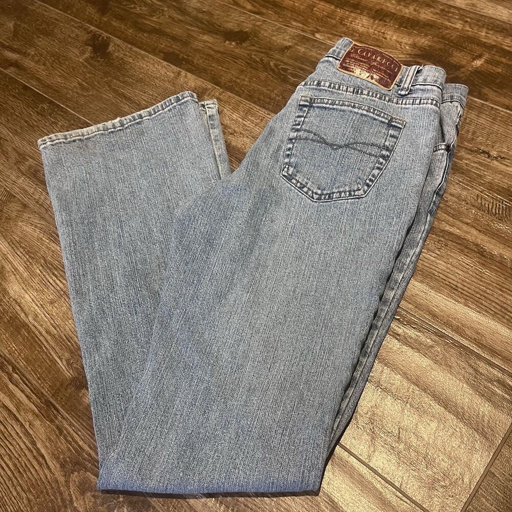 Vtg Z. Cavaricci Jeans Women’s 6 Mid Rise Bootcut Flare Y2K Denim Pants Boho